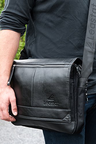 „Leastat“ Laptoptasche ,Messenger ,Unitasche ,Collegetasche, (38 / 30 / 11) ,DIN A4 Ordner und Laptop geeignet, Mod. 2079 by fashion-formel - 6