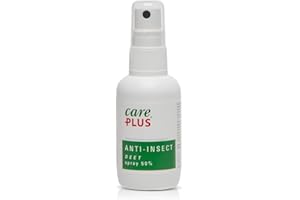 Care Plus Spray Anti-Insectes, À Base de 50% de DEET, Pour Toutes les Destinations, 10h de Protection, Pour 1 Adulte, 60 ml