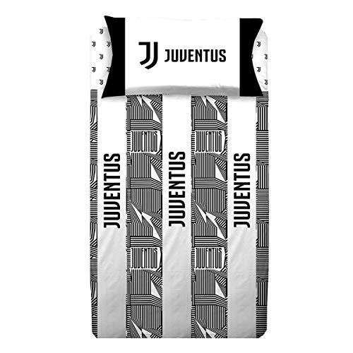Juventus FC Completo Letto 1 Piazza e Mezza Juventus, Bianco, Nero