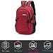 Produktbild Lässig-strapazierfähiger Reiserucksack, wasserdichter Oxford-Spinning-Laptop-Rucksack mit USB-Ladeanschluss für Damen und Herren Reitrucksack Unisex-Schultasche, Rot, Lila ( Color : Red )