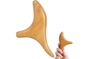 VOTVLOG Massaggiatore per legno, massaggiatore per mani, Gua Sha Brett, massaggiatore per attrezzi, massaggiatore in legno trigger, massaggiatore per punti trigger, barre per massaggi in legno per schiena,
