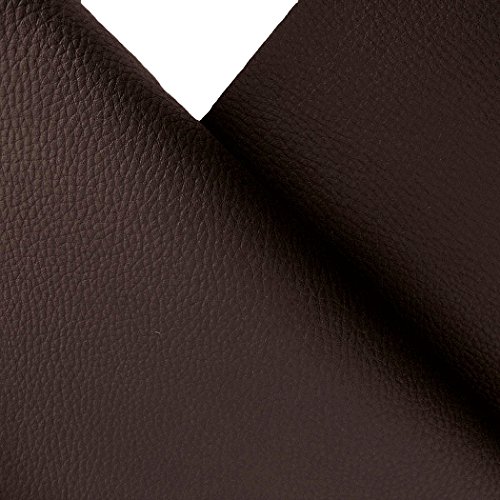 TOLKO® Kunstleder Polsterstoff Meterware in Dunkel-Braun | robuster PREMIUM Bezugsstoff / Möbelstoff - 2