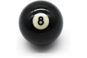 ‎BILMAG BILMAG Billard Zubehör - Einzelkugel Nr. 8, Schwarz, 57,2 mm - Poolbillard