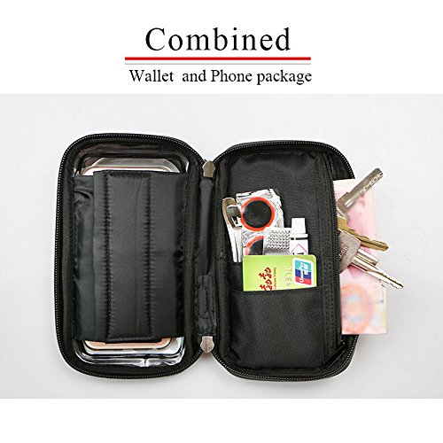 wheelup Fahrradhalterung Halter Lenkradhalterung Bike Holder mit wasserdichter Schutzhülle Tasche Universal für Smartphones, Handy, Navi, GPS ! Halterung 360 Grad drehbar / Handyhalterung für 6 Zoll iPhone 6 7 Plus 6s 7s Plus, Samsung Galaxy S8 S6 S6 S5 S4 Sony Xperia Z3 Z4 Z5 OnePlus 3 ZTE Axon 7 LG G5 G6 G4 Honor 8 - 6