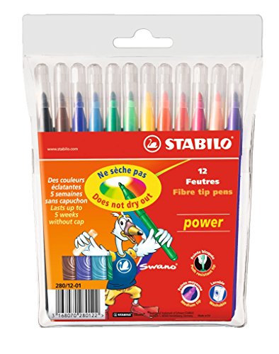 STABILO Power - Rotulador escolar - Estuche con 12 colores reviews STABILO Power - Rotulador escolar - Estuche con 12 colores