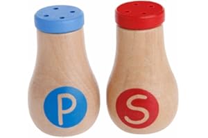 ZGHHC Küche Pretend Spielzeug 2 Teile/Satz Holz Gewürze Spielen Lebensmittel Set Miniatur Kochen Zubehör Für Kinder Spielen Küche