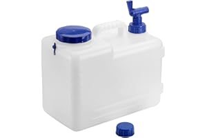 Bekith Transporteur d'eau Bidon avec Robinet d'eau et Couvercle éTanche Camping en Plein Air Voiture Seau, 15L
