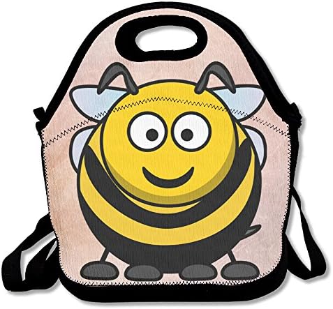 Xiisxin Cute Fat Bee Lunch Tote Bag - Large &amp; Thick Insulated Tote - Suit For Men Women Kids