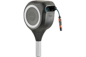 Gardena Rollup M Wąż Ścienny, Szary/Niebieski, 20 m