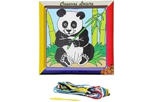 Distrifil Kit Canevas Enfant gros trous Panda - Réf 250