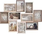 fotorahmen collage Moderner Bilderrahmen Gallery Solutions Collage Mixed Colours 10 Fotos à 10x15 cm, Außenformat: 56x45x4 cm