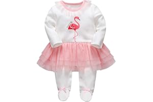 MINIZONE Dziewczęcy kombinezon do zabawy, śpioszki z długim rękawem, piżama, bawełna, kombinezon, strój