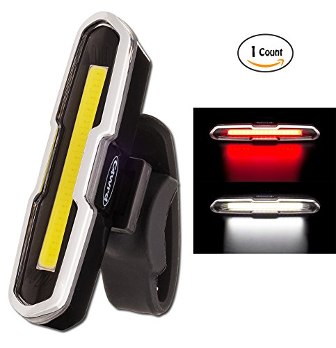 C4wrd LED USB Fahrradlicht, Rücklicht und Frontlicht, Extrem helle Fahrradlampe rot weiß, wiederaufladbar, einfach zu montieren, spritzwassergeschütztes Gehäuse mit Akku für gesicherten Radfahrspaß - 2