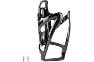 katmerio Porta Borraccia per Bici, Portaborraccia MTB Ultraleggero Universale e Resistente per Ciclismo All'aperto con Viti(Nero)