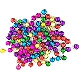 westeng 100 cascabeles multicolor, suministros de Navidad -10 mm