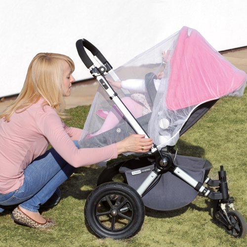 Preisvergleich Produktbild JAROLIFT Fliegengitter für Kinderwagen (weiss) - 1er Pack