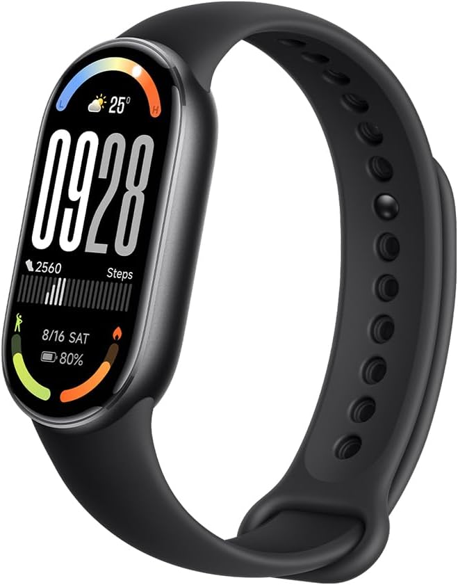 XIAOMI Smart Band 10 Fitness Tracker, 1.72" AMOLED Display, 21Day Battery Life, 150 Sports Modes,Sleep Monitoring, 5ATM Waterproof, Compatible With Android and IOS
