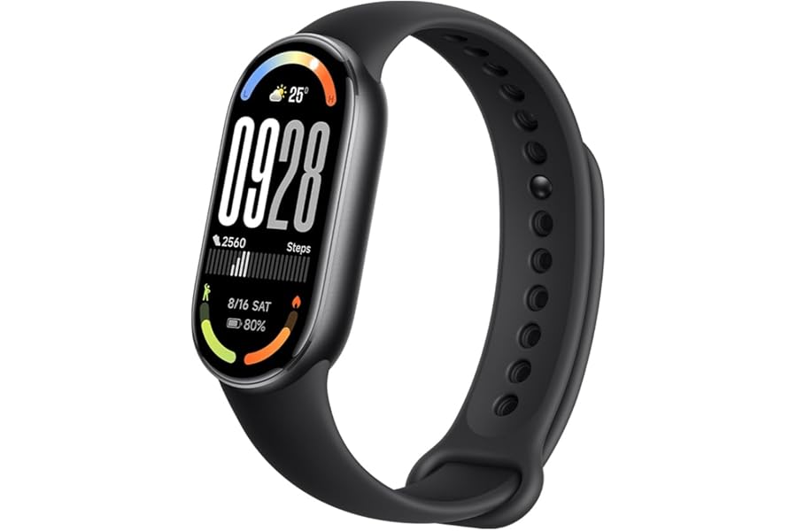 XIAOMI Smart Band 10 Fitness Tracker, 1.72" AMOLED Display, 21Day Battery Life, 150 Sports Modes,Sleep Monitoring, 5ATM Waterproof, Compatible With Android and IOS