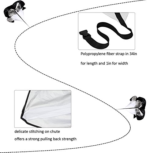 Power Chute Speed Training – Running Parachute Resistance Trainer – Branded Aminori with Warranty by Aminori - 3