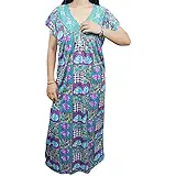 Indiatrendzs Women Hosiery Green Nightwear Nighty (Chest 40)