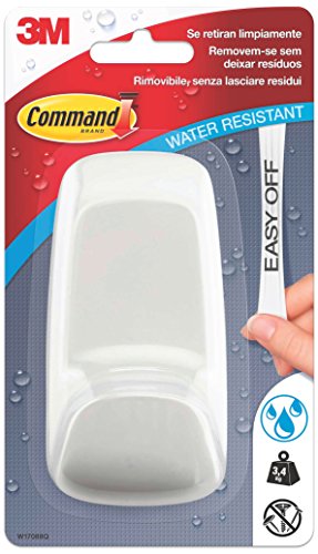 Command W1788Q Gancho grande resistente al agua color blanco