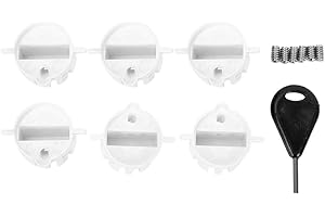 ZYYINI Aileron de surf, 6pcs plastique noir/blanc bouchon de surf fin tasse tasse G5 Box Fin Plug & vis clé Plug Surfboard Fin FCS fiche ronde Surf Fin(2#)