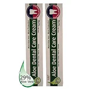 Yeturus Aloe Dental Care Cream (Aloe Vera 29%) 150gms (pack of 2nos)