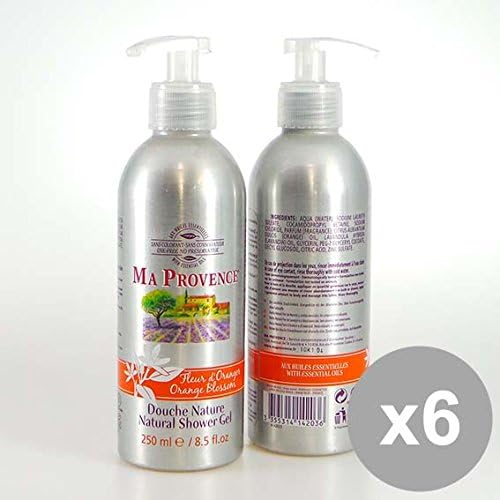 Set 6 MA PROVENCE Gel Doccia 250 Fiori Arancia