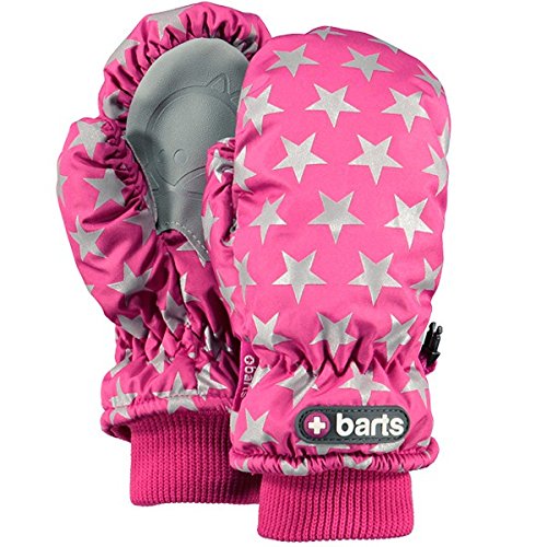 Salewa Nylon Mittens, Fuchsia (Fuchsia con Disegno Stelle Argento), Size 1 (1–2 Years)