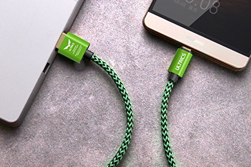 ULTRICS® Micro USB Kabel [3M – 9FT] Nylon geflochtenes Aufladeeinheits-Kabel Tangle geben Synchronisierungsauflade USB-androides Aufladeeinheits-Blei für Samsung-Galaxie, Sony, Nokia, Microsoft, Motorola, Kindle, Nexus, Huawei, LG, Xiaomi, OPPO – Lebenszeit-Garantie, Geld frei Zurück Garantie - 8