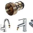 SBYMX Universal Kitchen Tap Connector Mixer Hose Adaptor Pipe Joiner Fitting Water Adapter Tool for Garden Watering