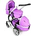 iSafe Tandem Pram me&you - Plum (Purple) + All Raincovers