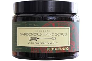 BIZZICO Fikkerts Kitchen Garden Cleansing and Long Lasting Hand Scrub (500g) with Exfoliating Oatmeal and Cracked Walnut, Vegan Plant Based