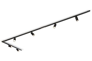 CALEX Tracklight, 3m with 6 Spots, GU10, Matt Black, 1-Phase