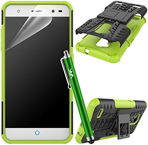 For Blade V7 Lite Case - Heavy Duty Tough Rugged Shockproof Hybrid Kickstand Hard Case Cover for ZTE Blade V7 Lite (Lime)