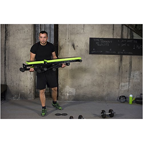 Fitkraft MPB FTKTLAWKAWP Multifunktionsbank Multipositionsbank Hantelbank Bauchtrainer Schwarz - 12