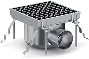 Caniveau de Sol pour Cuisine Professionnelle - Sortie Horizontale - Combisteel -