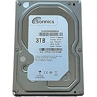 Sonnics 3.5" SATA Hard Drive 7200RPM Desktop PC/Surveillance Storage Hard Drive CCTV Camera CCTV System DVR (3TB)