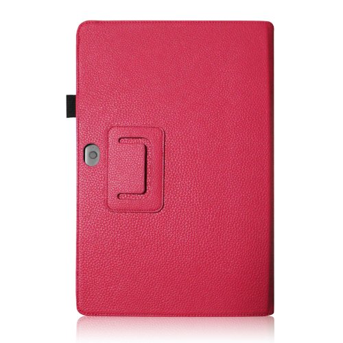 [Eckenschutz] Fintie Microsoft Surface Pro / Pro 2 hülle Case Tasche Schutzhülle Etui – Hochwertige Kunstleder Slim Fit Stand Cover mit Stylus-Halterung für Microsoft Surface Pro / Pro 2 10.6″ Zoll Tablet, Magenta - 8