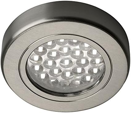 Sensio Lighting Hype Stainless Steel HD 1.65W LED Cabinet Lights Dimmable Cabinet LED Light, Under Unit Lights for Kitchen | Requires Sensio LED Driver (SE40555) Warm White (3K)