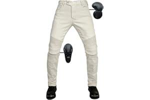 SHUOJIA Motorrad-Jeanshose Für Herren Damen, Sturzfeste Jeans Mit Geradem Bein Und 4 Arten Von Schutzausrüstung, Motorradhose Für Motorradrennfahrer (Style-4,L)