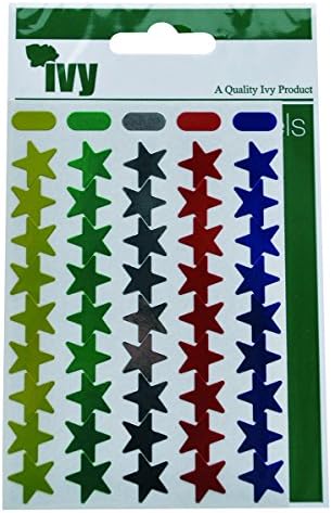 Ivy Assorted Metalic Stars Stickers 232780