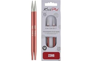 KnitPro Zing à Tricoter circulaires interchangeables, Aluminium, Multicolore, 5,5 mm