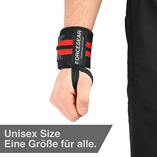 Handgelenkbandagen Profi Qualität (2er Set) – 45cm Länge – maximale Unterstützung für dein Workout – Fitness, Bodybuilding & Cross Fit Bandagen – High Performance Wrirst Wraps – 2 JAHRE GARANTIE - 3