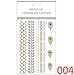 CrazyGadget® Metallic Temporary Tattoos Silver Gold Black Colour Flash Body Jewellery Necklace Bracelets Sticker Sheet (Design 004)