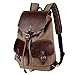 Produktbild Daypacks /Schulranzen/ Rucksäcke /Wanderrucksäcke Trekkingrucksäcke/Notebook-Rucksäcke, 's Fashion Männer Frauen Reisetaschen große Kapazität Travel Vintage Canvas Baumwolle Tagesrucksäcke Schultasche Camping ,3143 * 14 cm,Kaffee