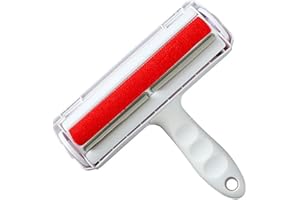 PET'S MARKET Quita pelos y Rodillo(Rojo) para Limpieza de Pelaje de Mascotas en Alfombras-Ropa -Sofá-Lavable-Reutilizable