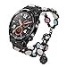 Produktbild Mumuj Mode Elegant Damen Metall Armband, Schmuck Glanz Ersatz Watch Band Jewelry Metallarmband mit Schmuck Ersatzband für Huawei GT Smart Watch (Schwarz)