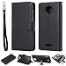 Produktbild TOTOOSE Motorola Moto C Plus (Europäische Version) Tasche, Ledertasche kompatibel mit Motorola Moto C Plus (Europäische Version) Ledertasche kompatibel mit integrierter Standfußfunktion für Motorola