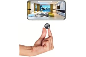 HOOZLIW Camera Espion,Mini Caméra de Surveillance Interieur/extérieur,1080P HD Caméra de Surveillance sans Fil,minicaméra cachée avec détection de Mouvement et Vision Nocturne,Enregistrement vidéo à Distance